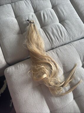 Blonde tie Hair Extension Piece - Versatile Blonde Add-On